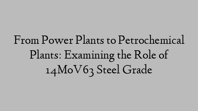 From Power Plants to Petrochemical Plants: Examining the Role of 14MoV63 Steel Grade