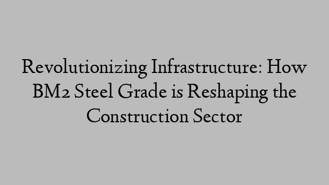 Revolutionizing Infrastructure: How BM2 Steel Grade is Reshaping the Construction Sector