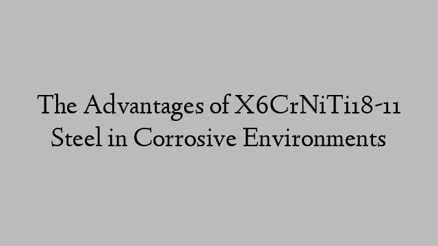 The Advantages of X6CrNiTi18-11 Steel in Corrosive Environments