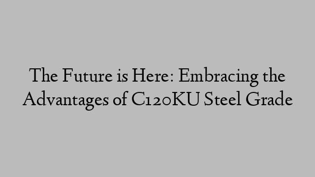 The Future is Here: Embracing the Advantages of C120KU Steel Grade